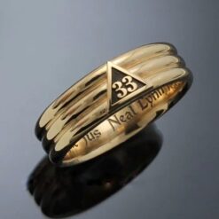 33rd Degree Masonic Scottish Rite Ring in 14k Gold