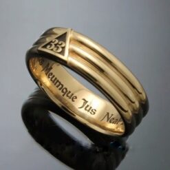 33rd Degree Masonic Scottish Rite Ring in 14k Gold
