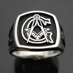 Masonic Ring in Sterling Silver ~ Style 003B