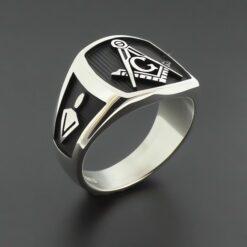 Masonic Ring in Sterling Silver ~ Style 006B