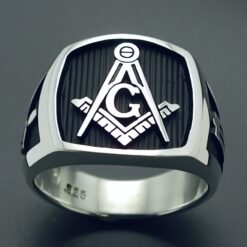 Masonic Ring in Sterling Silver ~ Style 006B