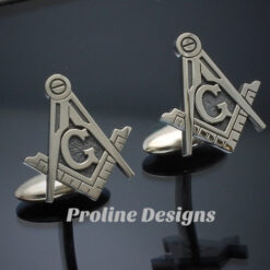 Blue Lodge Square and Compass Cufflinks ~ style 039