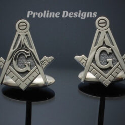 Blue Lodge Square and Compass Cufflinks ~ style 039