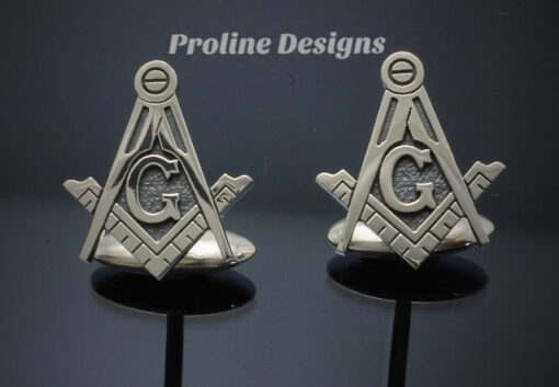 Blue Lodge Square and Compass Cufflinks ~ style 039