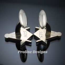 Blue Lodge Square and Compass Cufflinks ~ style 039