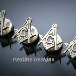 Blue Lodge Square and Compass Tuxedo Studs ~ set of 4 ~ style 038