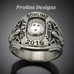 Bowling Championship Ring in Sterling Silver ~ Style 060