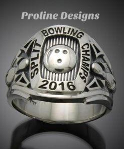Bowling Championship Ring in Sterling Silver ~ Style 060