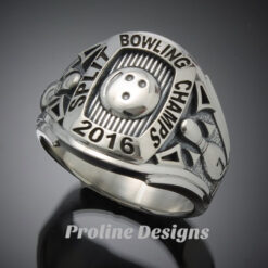 Bowling Championship Ring in Sterling Silver ~ Style 060