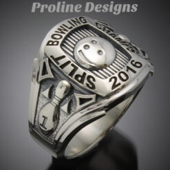 Bowling Championship Ring in Sterling Silver ~ Style 060