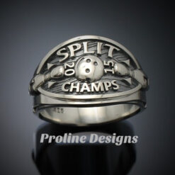 Bowling Championship Ring in Sterling Silver