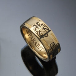 Handmade Masonic Ring in 14k Gold ~ Vintage Style 024