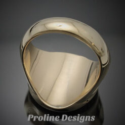 Masonic Moral Compass Ring in Gold ~ Handmade ~ style 032g