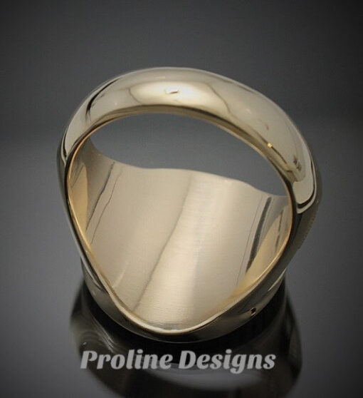 Masonic Moral Compass Ring in Gold ~ Handmade ~ style 032g