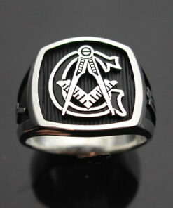Masonic Ring in Sterling Silver ~ Style 003B