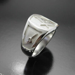 Blue Lodge Masonic Ring in Sterling Silver ~ Style 006