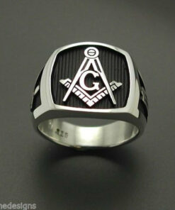 Masonic Ring in Sterling Silver ~ Style 006B
