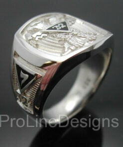 Scottish Rite 32nd Degree Double Eagle Ring in Sterling Silver ~ Style ...