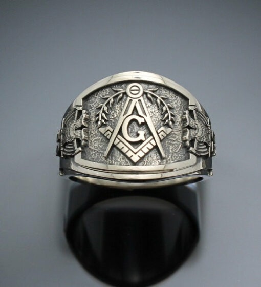 Scottish Rite Ring, Masonic ring for Men in Sterling Silver ~ Cigar ...