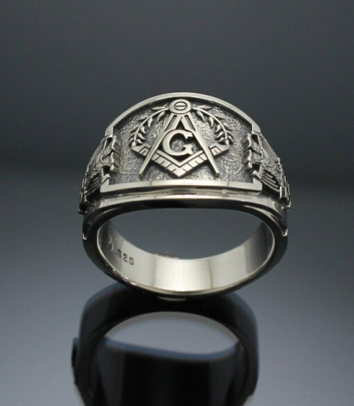 Scottish Rite Ring, Masonic ring for Men in Sterling Silver ~ Cigar ...