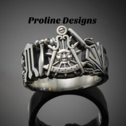 California Past Master Ring in Sterling Silver ~ Style 001CP