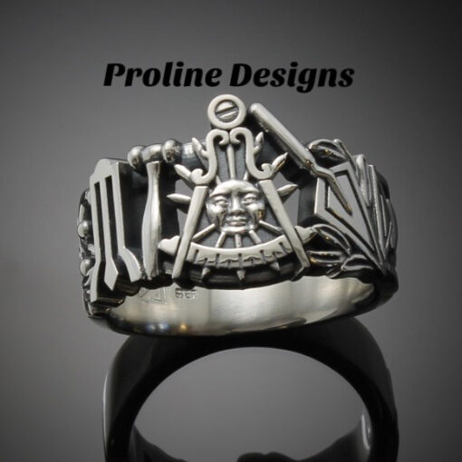 California Past Master Ring in Sterling Silver ~ Style 001CP