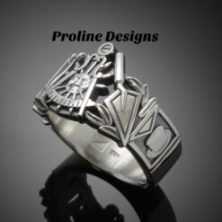 California Past Master Ring in Sterling Silver ~ Style 001CP