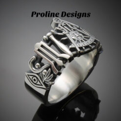 California Past Master Ring in Sterling Silver ~ Style 001CP