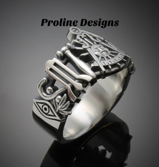 California Past Master Ring in Sterling Silver ~ Style 001CP
