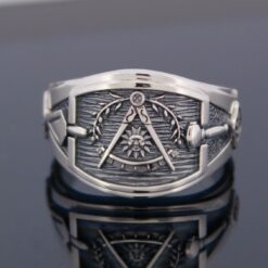 California Past Master Ring in Sterling Silver ~ Style 027CP