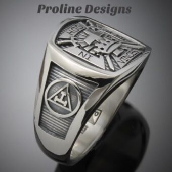 York Rite Ring in Sterling Silver ~ Style 017YR