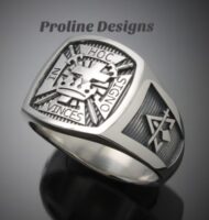 York Rite Ring in Sterling Silver ~ Style 017YR