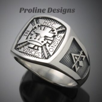 York Rite Ring in Sterling Silver ~ Style 017YR