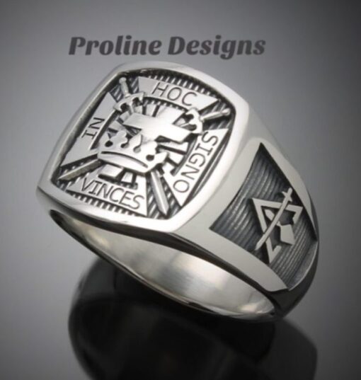York Rite Ring in Sterling Silver ~ Style 017YR