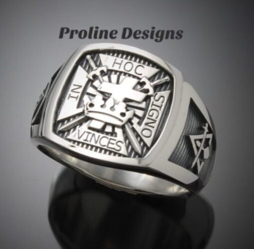 York Rite Ring in Sterling Silver ~ Style 017YR