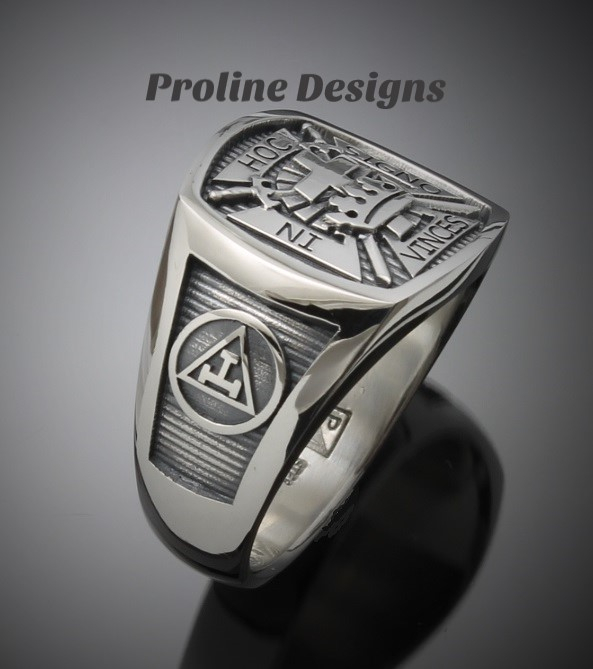 York Rite Ring in Sterling Silver ~ Style 017YR - ProLine Designs
