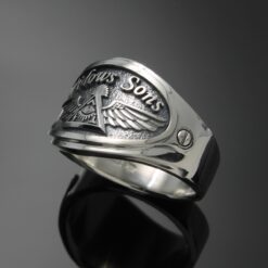 Widows Sons Ring in Sterling Silver ~ Cigar Band Style 061