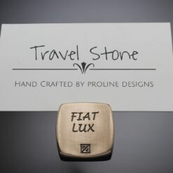 Masonic Travel Stone in Solid Bronze