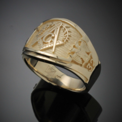 Scottish Rite and Shriner Ring in Gold