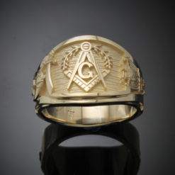 Scottish Rite and Shriner Ring in Gold