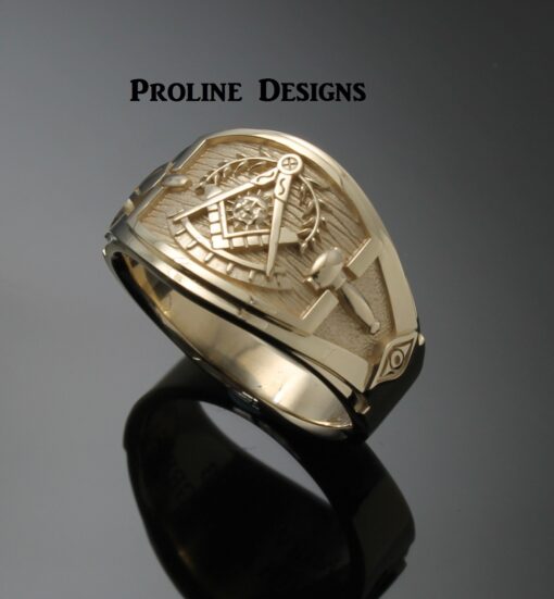 Past Master Ring Cigar Band Style in Gold ~ Handmade ~ style 041pm ...
