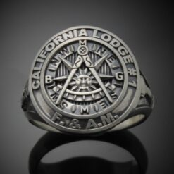 Moral Compass Custom Bezel Ring in Sterling Silver ~ Style 032PM