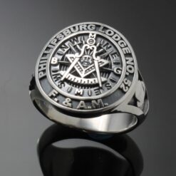 Moral Compass Custom Bezel Ring in Sterling Silver ~ Style 032PM