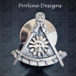 California Past Master Lapel Pin in Sterling Silver, front view