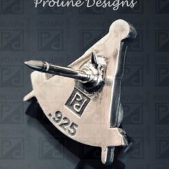 Past Master Lapel Pin in Sterling Silver, back of pin
