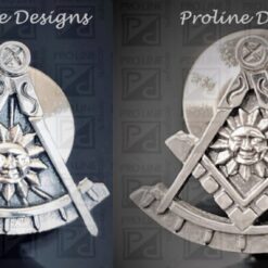 Past Master Lapel Pins in Sterling Silver