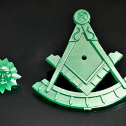 green wax model of the past master pendant and separate sun face