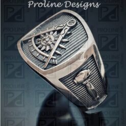 Past Master Ring in Sterling Silver with Oxidized Finish ~ Style 008cp