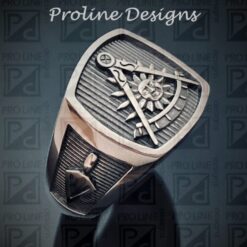 Past Master Ring in Sterling Silver with Oxidized Finish ~ Style 008cp