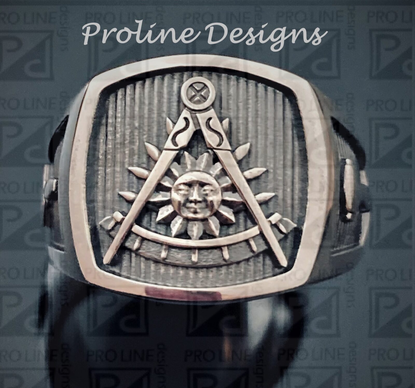 Past Master Ring in Sterling Silver with Oxidized Finish ~ Style 008cp